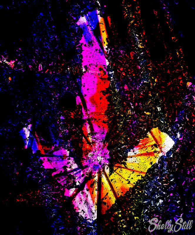 Going Down Abstract Art Arrow Photography Shelly Still